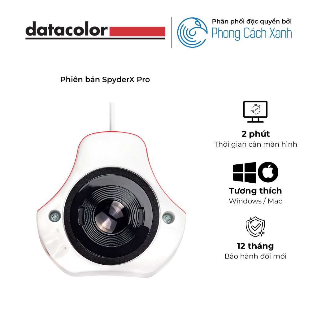 Thiết bị cân màu màn hình máy tính Datacolor SpyderX Pro - Hàng Chính Hãng