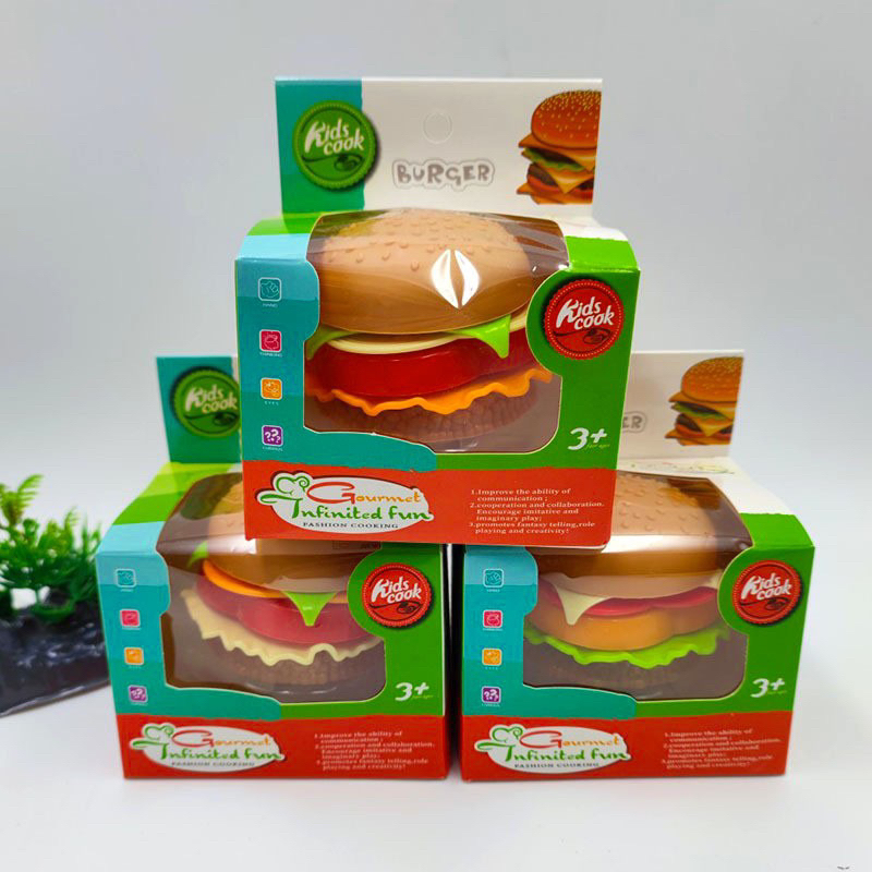 Mô Hình Đồ Chơi Hình Bánh Mì Hamburger Độc Đáo Cho Bé
