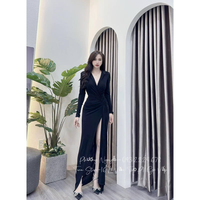 Váy body xẻ đùi