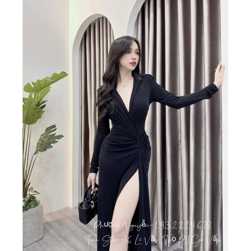 Váy body xẻ đùi