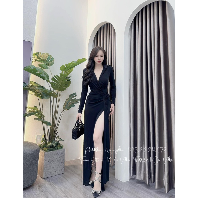 Váy body xẻ đùi