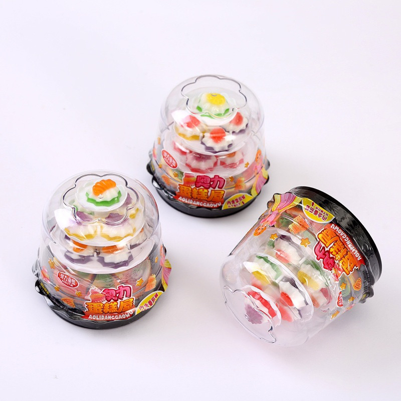 Một set kẹo dẻo bánh kem sinh nhật 3 tầng cho bé - Hongkong | Ăn vặt ngon rẻ TaNo
