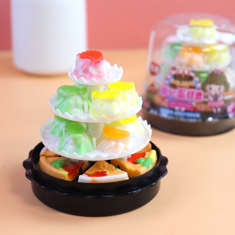 Một set kẹo dẻo bánh kem sinh nhật 3 tầng cho bé - Hongkong | Ăn vặt ngon rẻ TaNo