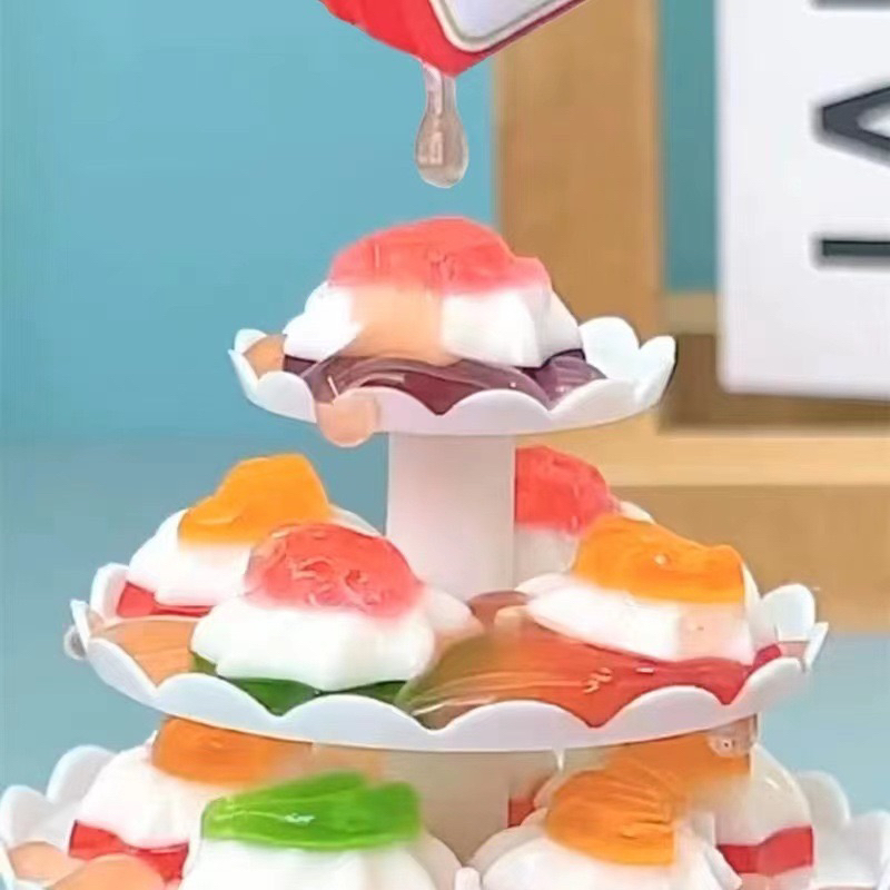 Một set kẹo dẻo bánh kem sinh nhật 3 tầng cho bé - Hongkong | Ăn vặt ngon rẻ TaNo