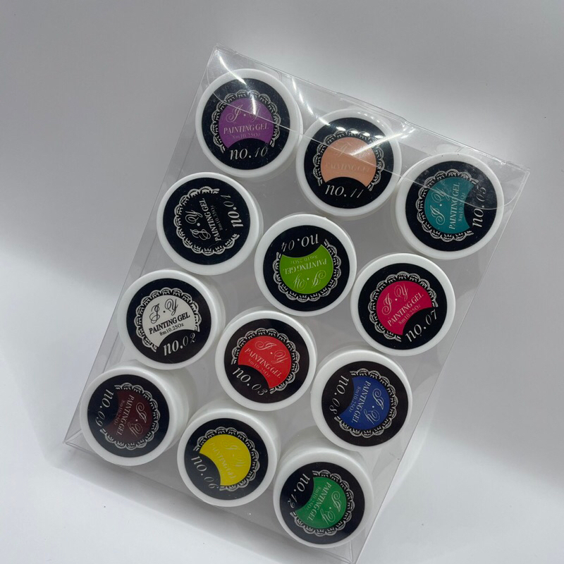 Set gel vẽ 12 màu giá rẻ làm móng HN NAIL NEW