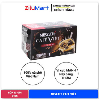 Cà phê đen đá NesCafe Cafe Việt (hộp 15 gói) loại 240g
