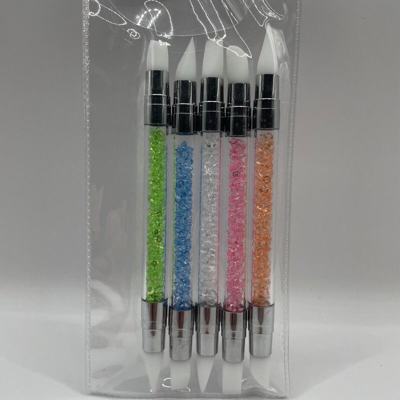 Bộ bút 5 cây đầu silicon miết foil , làm móng HN NAIL NEW