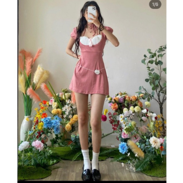 váy hồng lolita