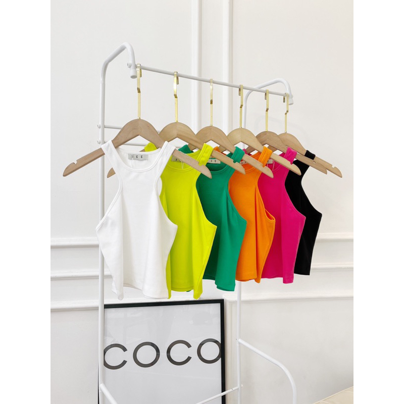 Crop thun 3 lỗ cách điệu