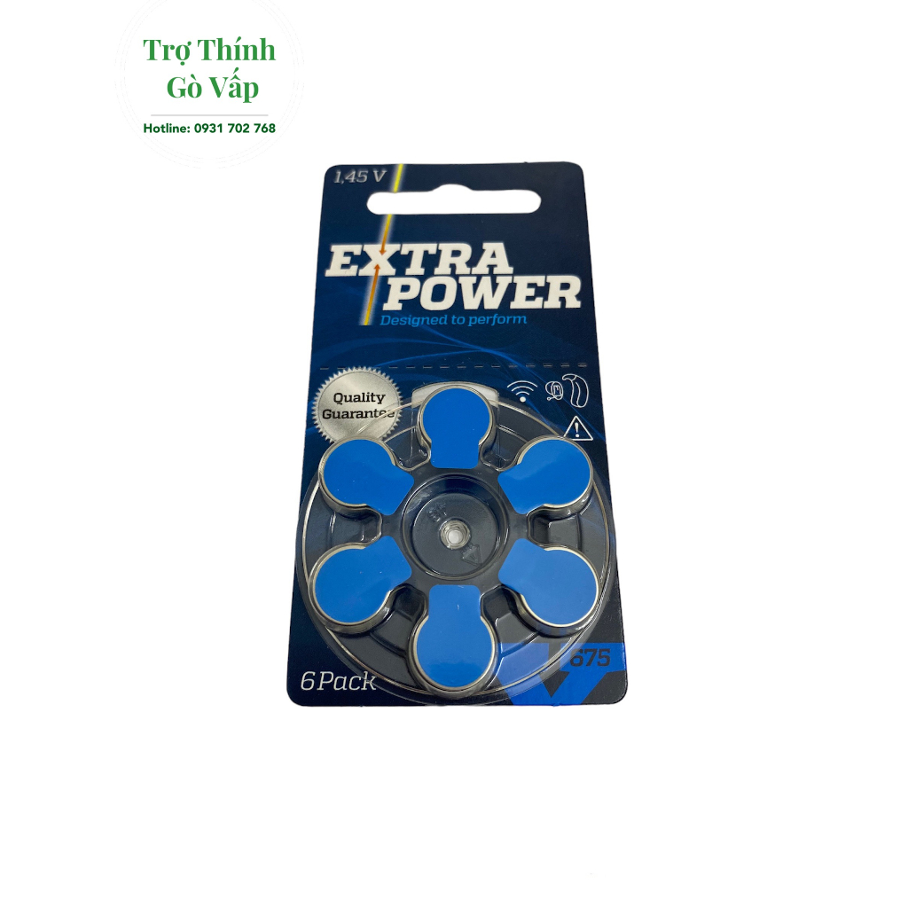 Pin Máy Trợ Thính chính hãng Extra Power- số 10,312,13,675