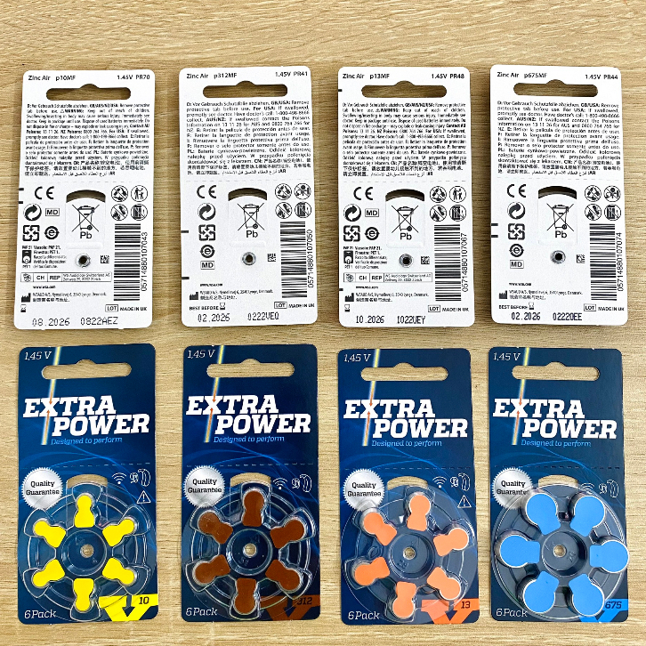 Pin Máy Trợ Thính chính hãng Extra Power- số 10,312,13,675