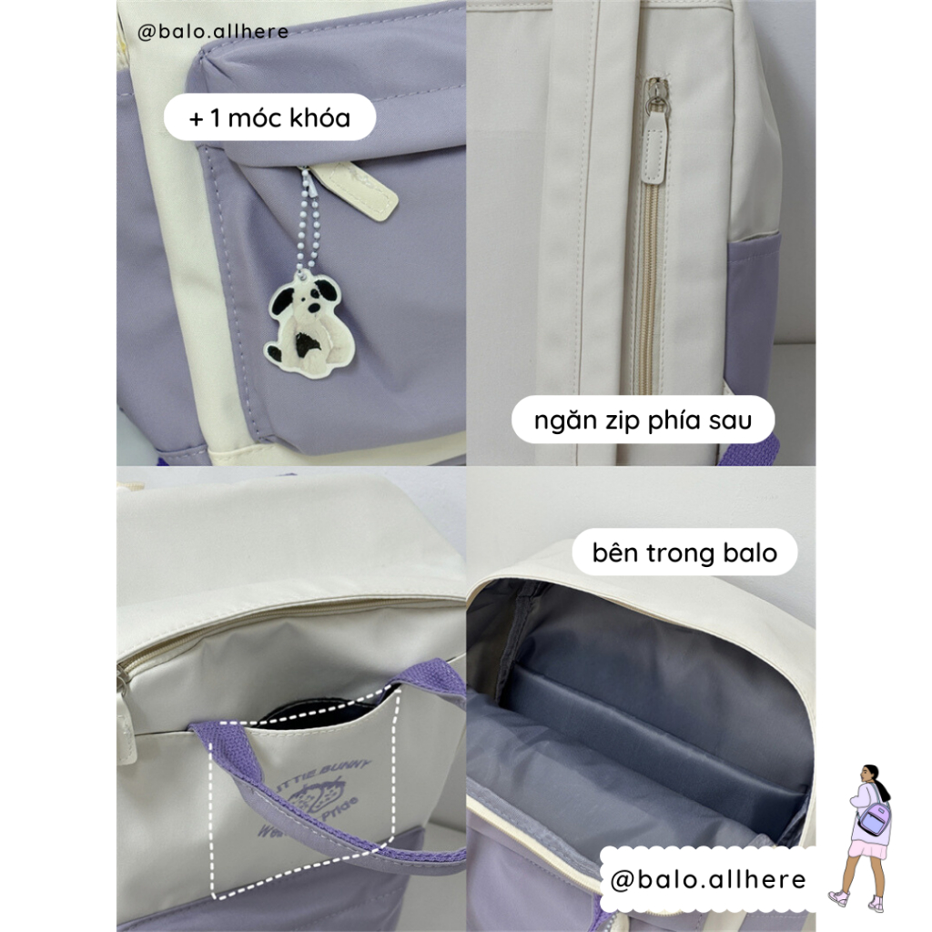 Balo Cặp Sách Đi Học Ulzzang