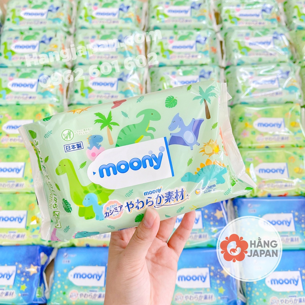 Khăn ướt MOONY Nhật Bản mẫu mới chính hãng