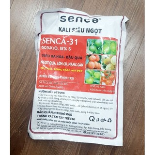 Phân bón Senca 31 ( Kali siêu ngọt, nhập khẩu Bỉ, gói 1kg)
