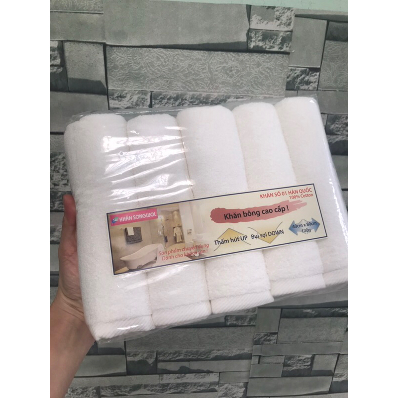 Set 5 Khăn tắm - Khăn gội đầu.