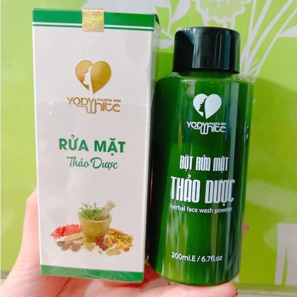 Bột rửa mặt dưỡng da thảo dược tái tạo da Yody White