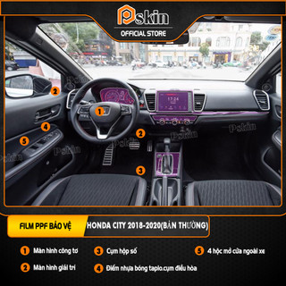 Dán PPF nội thất ô tô HONDA City 2021-2023 (Bản TOP) chống xước, che mờ vết xước.