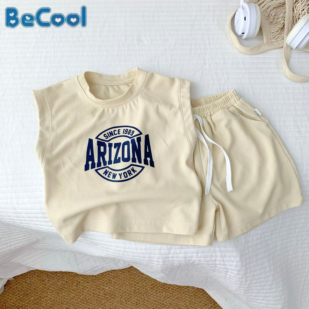 Bộ Ba Lỗ Cho Bé Trai Bé Gái IN CHỮ NEWYOK Bộ Quần Áo Cho Bé Chất Cotton cao cấp Từ 10 đến 26Kg BINBON KIDS