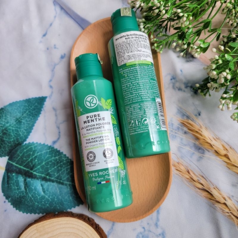 Nước hoa hồng toner pure menthe cho da dầu yves Rocher 150ml