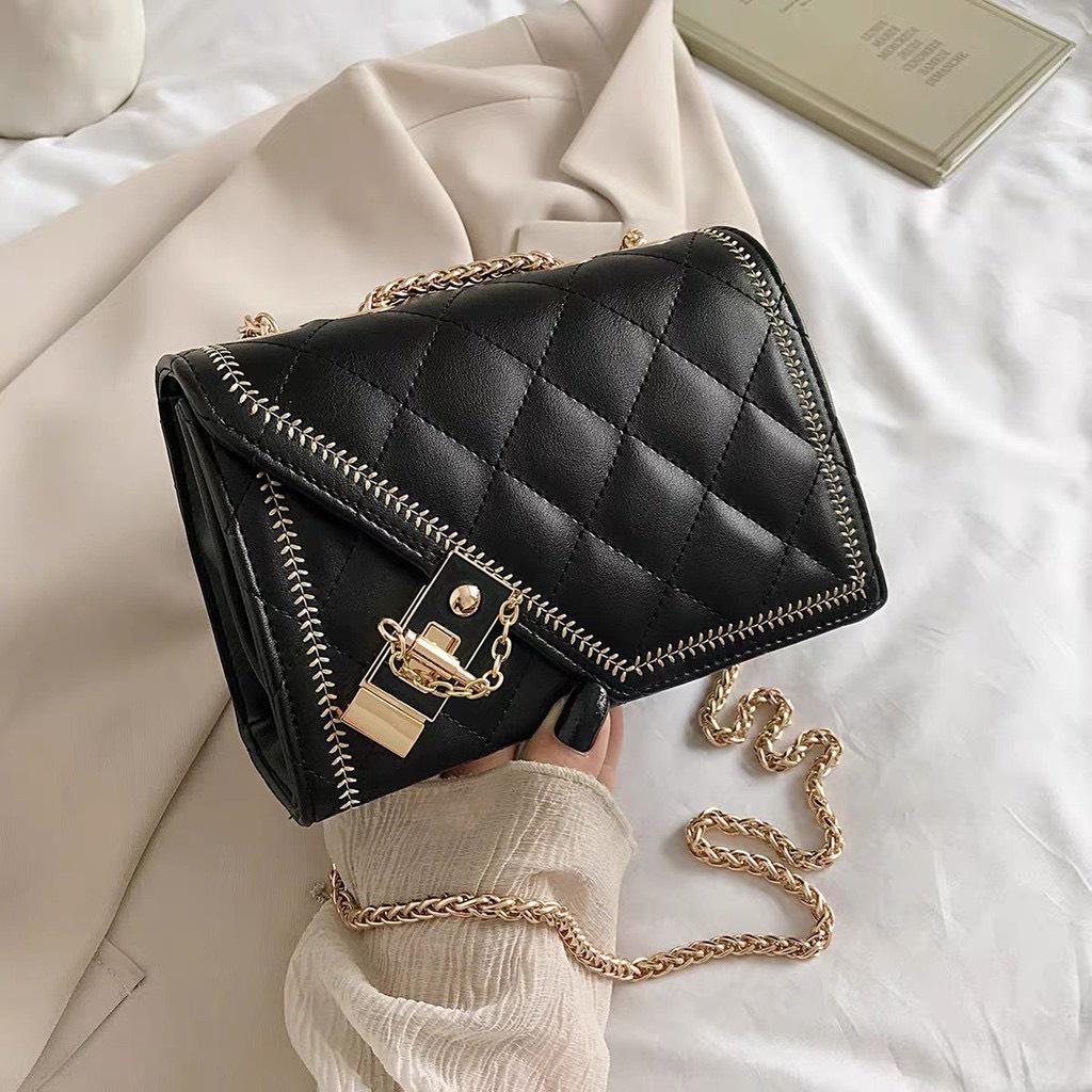 Túi Xách Đeo Chéo Nữ Xích Đồng ĐẹpTúi Có Phong Cách Hàn Quốc  CuTe 3 Ngăn Cao Cấp Bảo Hành 12 Tháng