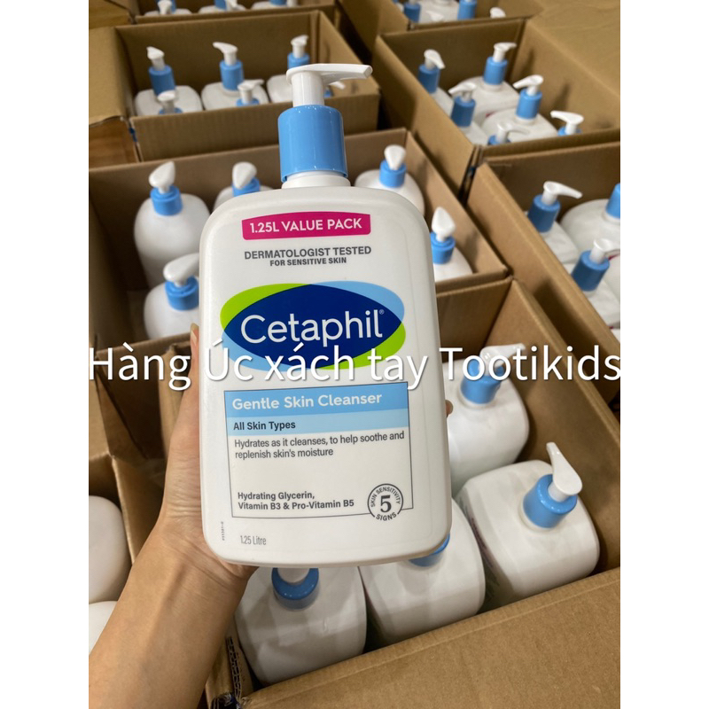 Sữa rửa mặt Cetaphil 1.25L  - hàng ÚC ĐỦ BILL ĐI AIR
