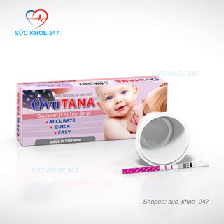 Que Thử Ngày Rụng Trứng OVUTANA Hộp 12 Que - Dụng Cụ Phát Hiện Ngày Rụng Trứng OVUTANA