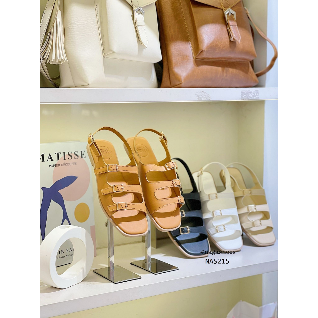 SANDAL NAGASHOES 3 QUAI NGANG PHỐI KHÓA NAS215