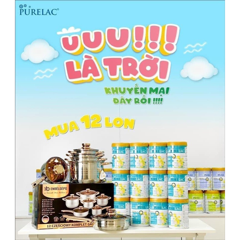 Sữa bột PURELAC 2 800g nhập khẩu New Zealand