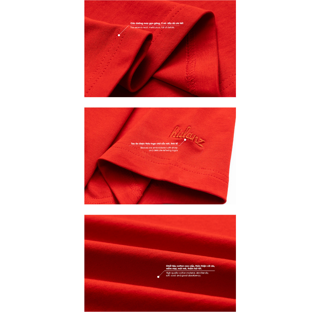 Áo thun Unisex tay lỡ cotton local brand HIDANZ - Series "Dằn Dơ" - Tết Holiday