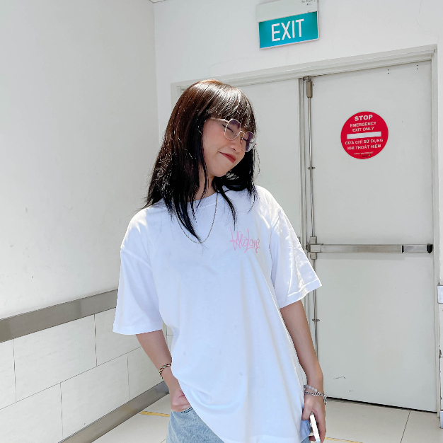 Áo thun Unisex tay lỡ cotton local brand HIDANZ - Signature