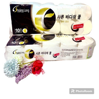 Giấy vệ sinh hàn quốc không lõi của cty hoàng long