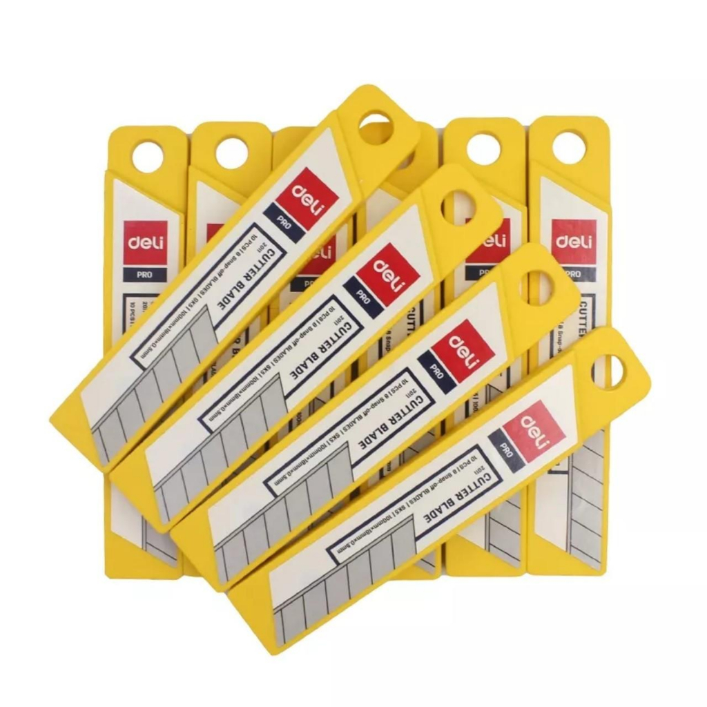 Dao rọc giấy 30 độ inox Deli / Dao nhỏ có lưỡi thay thể/ dạo gọt bút chì tiện dụng