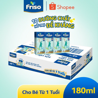 [Date T12/24]Thùng 48 hộp sữa Friso nước 180ml - Hàng thùng nguyên