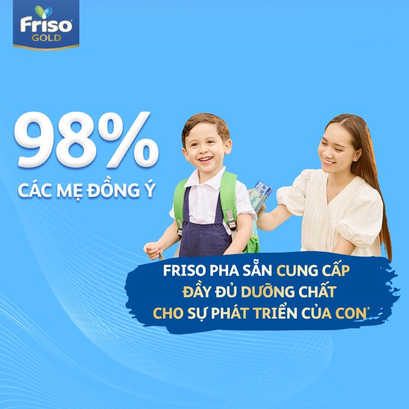 [Date T7/24]Thùng 48 hộp sữa Friso nước 180ml - Hàng thùng nguyên