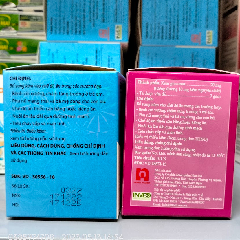 Cốm bổ sung kẽm Zinc Kid Kẽm Gluconat 70mg Inmed - PIZYMAX hộp 25 gói Hương dâu cho trẻ còi xương phụ nữ mang thai
