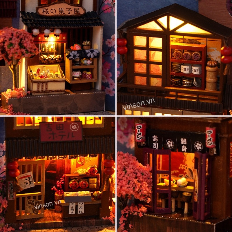 Mô hình BOOK NOOK,Diy house mô hình,Mô Hình,Nhà Gỗ Diy BOOK Nook,Quà sinh nhật