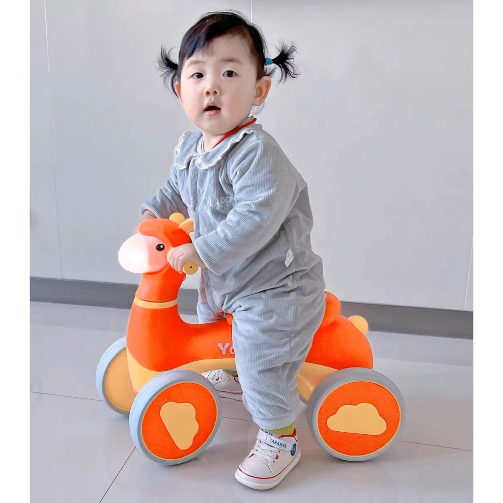 Xe chòi chân cho bé cao cấp, Xe thăng bằng con cừu kèm nhạc và đèn cho bé từ 1 đến 5 tuổi