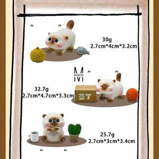 BLIND BOX mô hình tượng mèo đáng yêu.