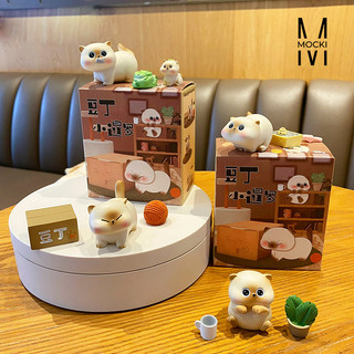 Blind box mô hình tượng mèo đáng yêu.