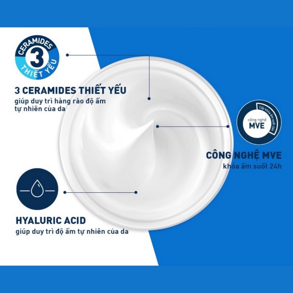 Kem dưỡng ẩm dành cho da khô Cerave Daily Moisturizing Cream khối lượng 454g - Hẻm Cosmetic