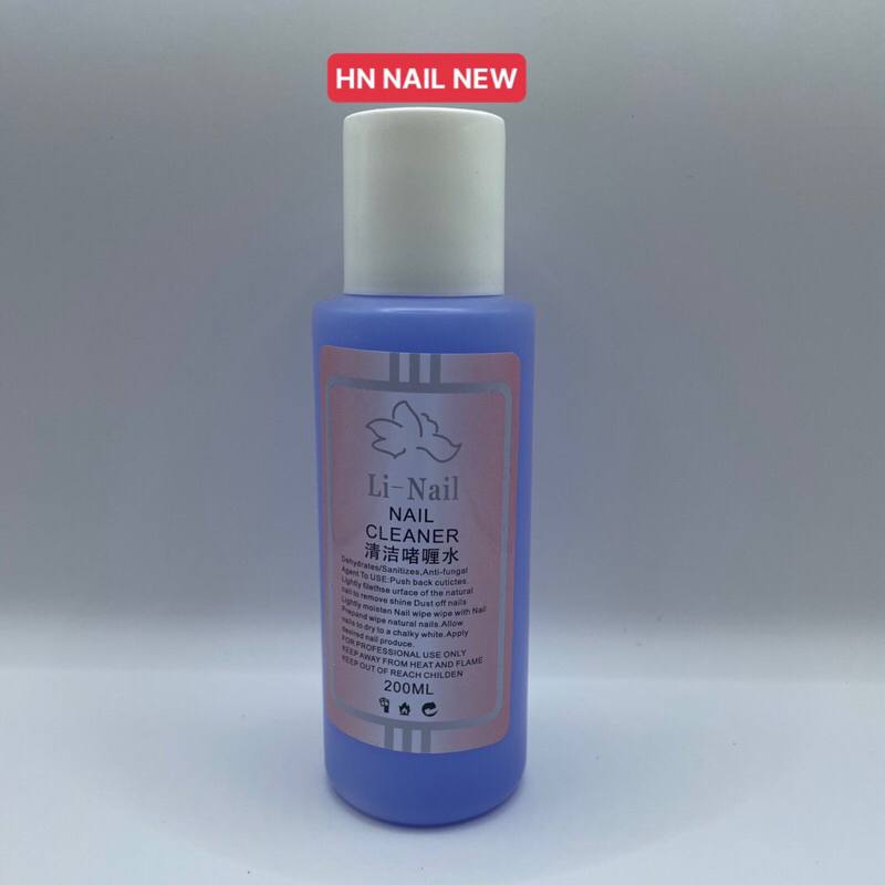 Nươc lau gel Li Nail chai 200ml , hương thơm HN NAIL NEW
