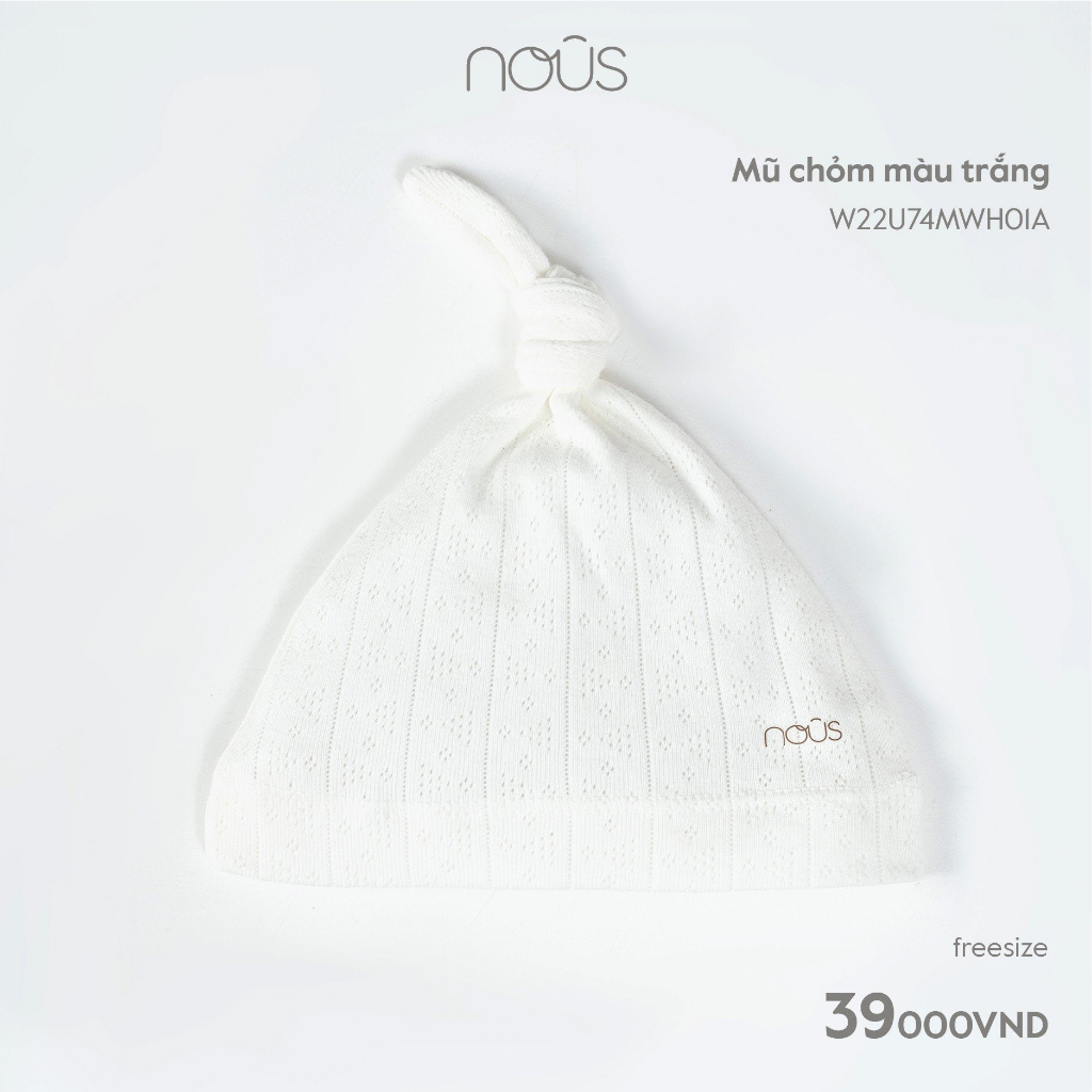 Phụ kiện sơ sinh Nous - 1 đôi bao tay bao chân / 1 mũ sơ sinh Nous
