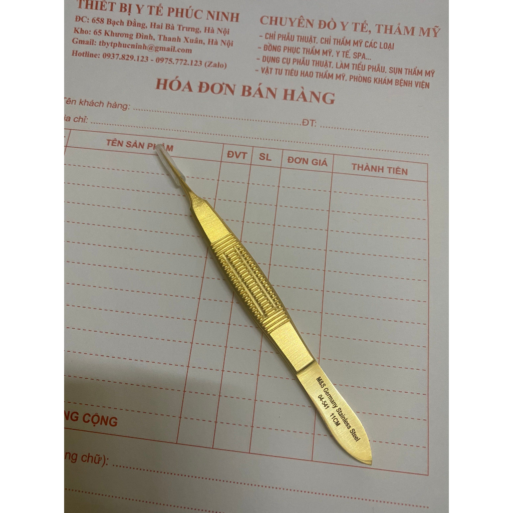 Nhíp thẩm mỹ vàng Đức
