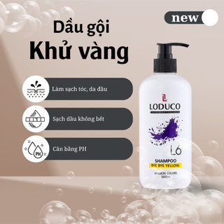 Dầu gội tím khử vàng tóc tẩy L6 LODUCO 500ml