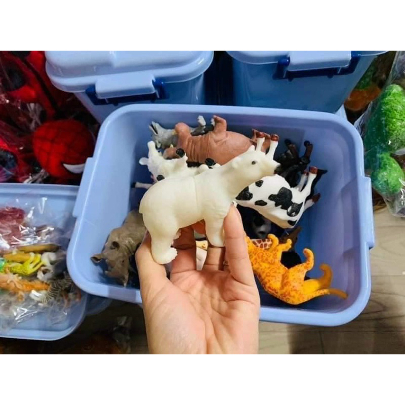 Thùng Động Vật 58 Chi Tiết Đồ Chơi Con Vật Mô Hình Thú Cho Bé