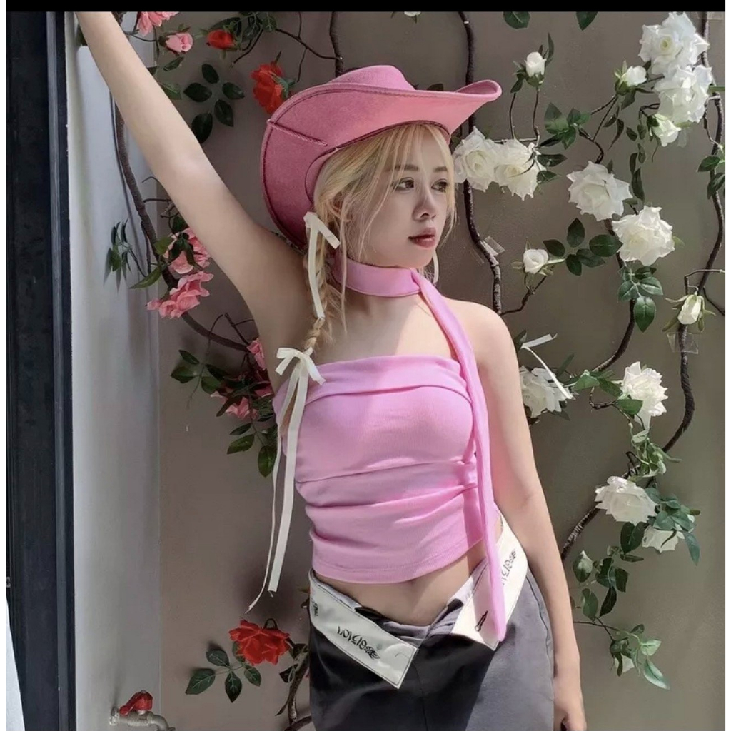 Áo ống nữ cúp ngực kèm dây màu pastel chất thun 732 FIORI STORE