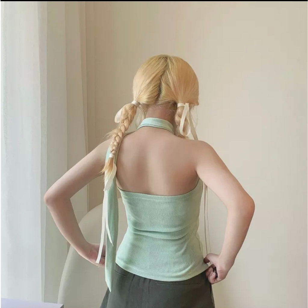 Áo ống nữ cúp ngực kèm dây màu pastel chất thun 732 FIORI STORE