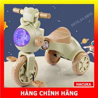 Xe đạp 3 bánh cho bé gấp gọn cao cấp phi hành gia có đèn nhạc cho bé 1-5 tuổi.