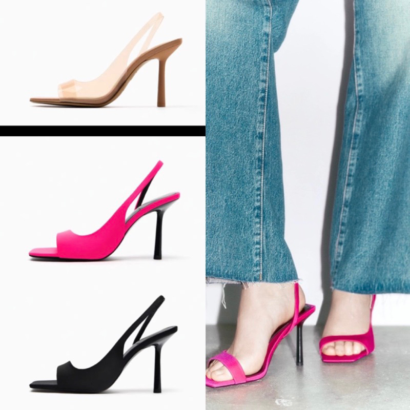 ORDER ❤️ ZR giày quai khoét eo mũi vuông