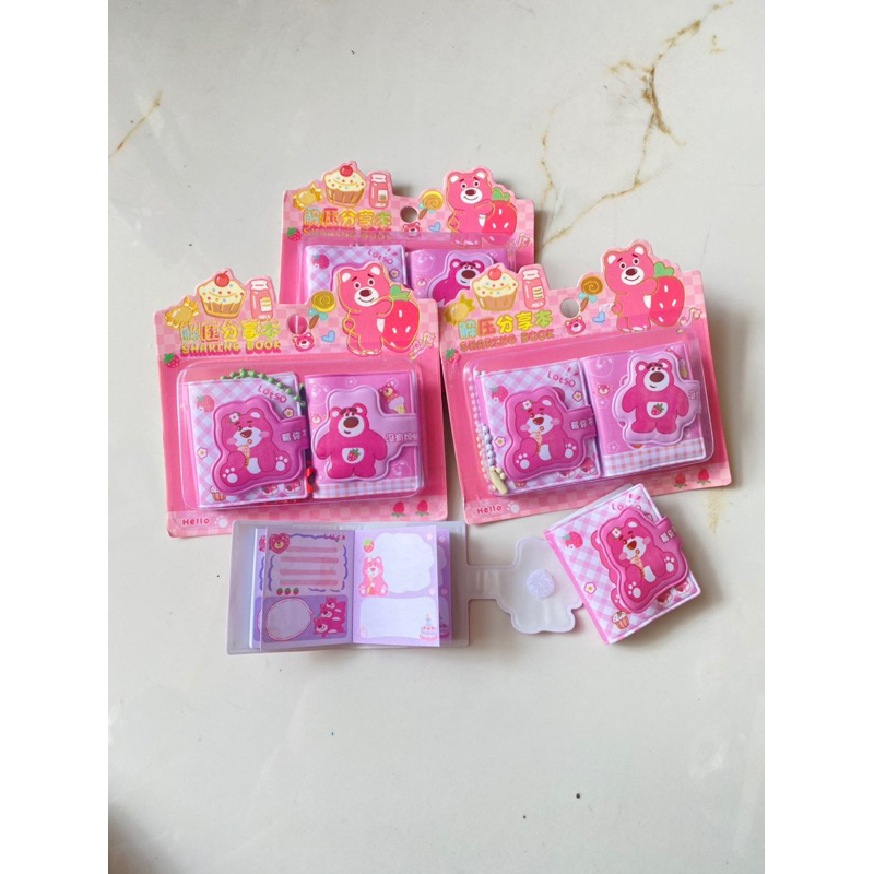 Sổ móc khoá gấu dâu